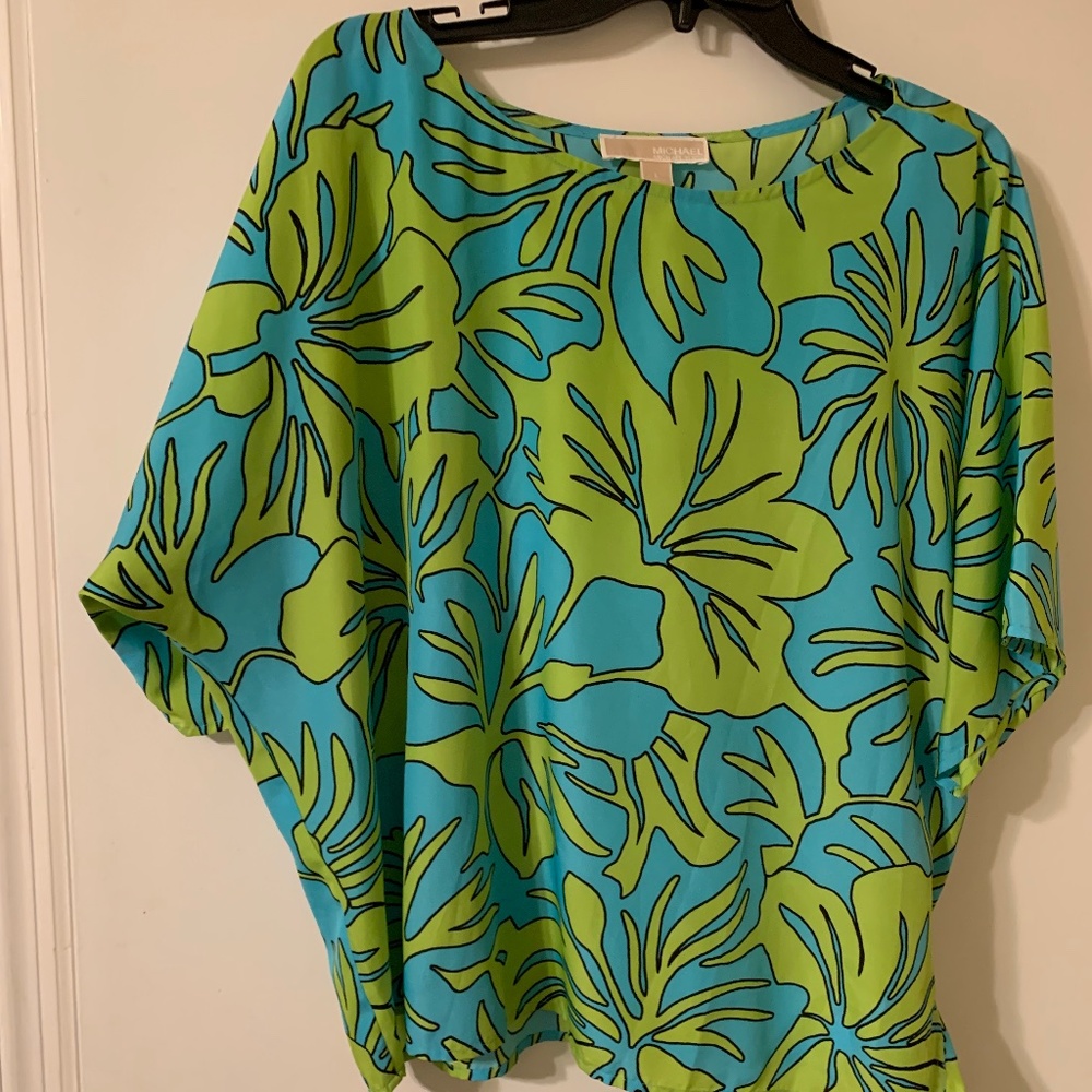Michael Kors, Tunic, Aqua and green, Large